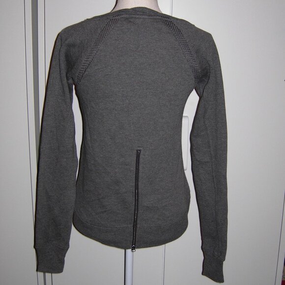 Let Loose by RNL gray Zip Back Sweatshirt XS - Picture 3 of 5